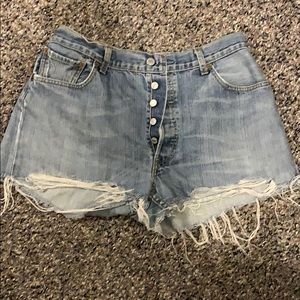 Vintage High Waisted Levi's Cut Offs